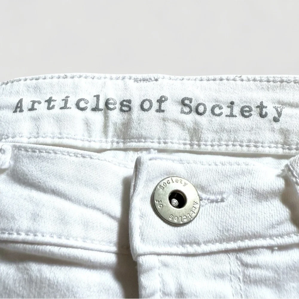 Articles of Society Sarah Skinny Jeans White Size 27 – Optic White Stretch Denim - Picture 2 of 11